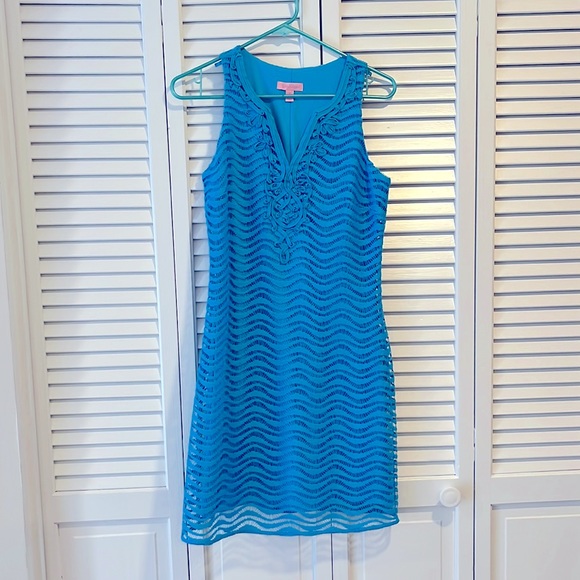 Lilly Pulitzer Dresses & Skirts - Lilly Pulitzer aqua blue stunning dress